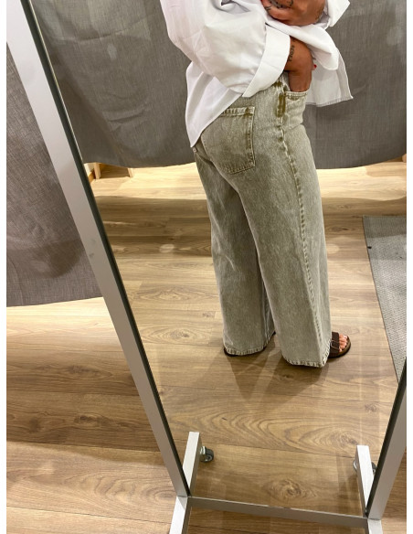 PCFAY MW WIDE DENIM JEANS