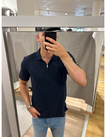 JJEAUSTIN ZIP POLO SS