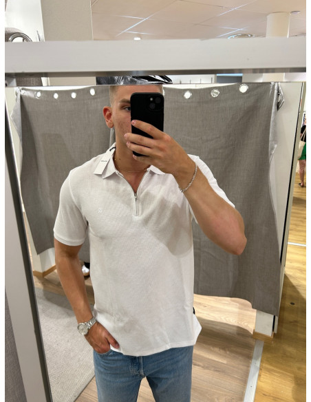 JJEAUSTIN ZIP POLO SS