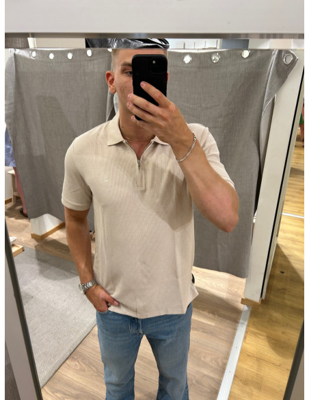 JJEAUSTIN ZIP POLO SS