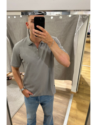 JJEAUSTIN ZIP POLO SS