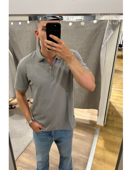 JJEAUSTIN ZIP POLO SS