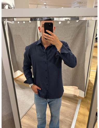 SLHREG-LEO HEATHER SHIRT LS