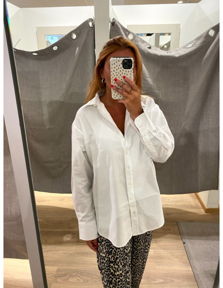 PCPOPPY LS OXFORD LOOSE SHIRT