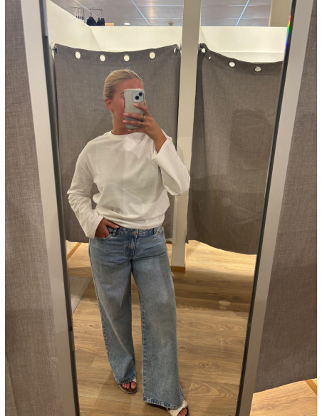 PCSELMA LW WIDE JEANS