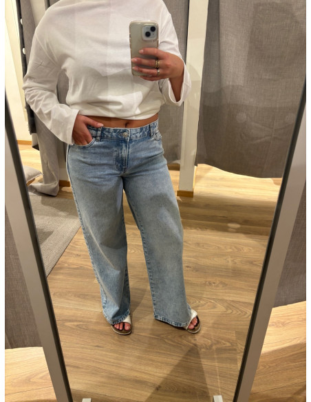 PCSELMA LW WIDE JEANS