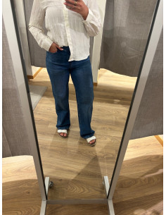 PCSILKE MW WIDE JEANS MB 2