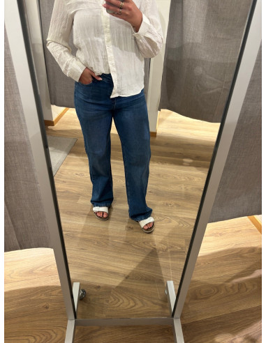 PCSILKE MW WIDE JEANS MB