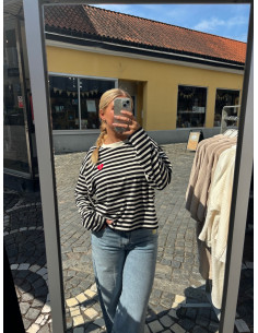 ONLLIVINA L/S O-NECK STRIPE TOP 2