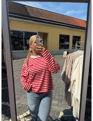 ONLLIVINA L/S O-NECK STRIPE TOP