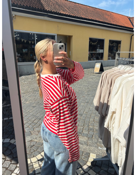 ONLLIVINA L/S O-NECK STRIPE TOP