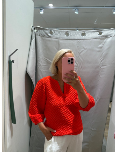 VIYANNI 3/4 V-NECK TOP