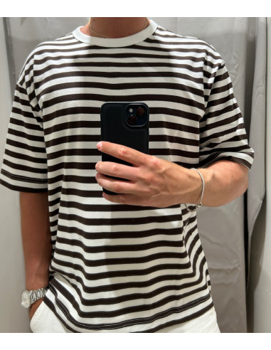 SLHRELAXDAN SS STRIPE TEE
