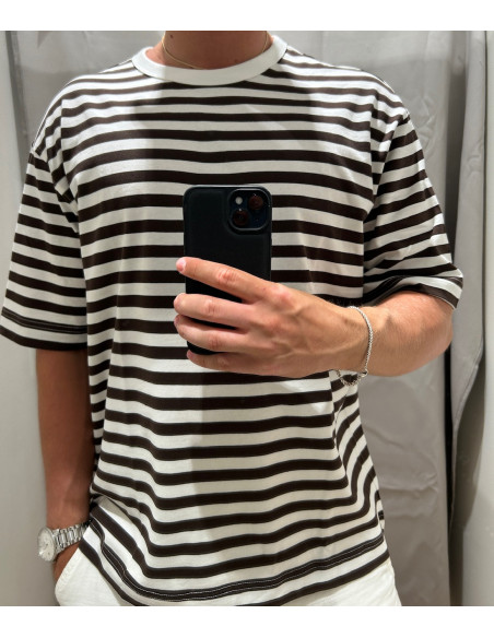 SLHRELAXDAN SS STRIPE TEE