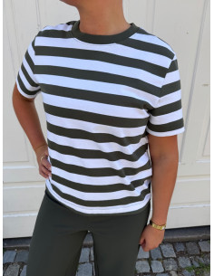 SLFESSENTIAL SS STRIPED BOXY TEE NOOS