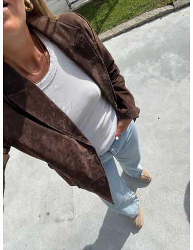 VMPERNILLE LS SUEDE JACKET