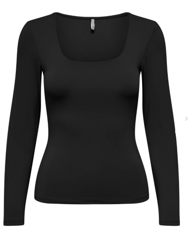 ONLEA L/S 2-WAY DEEP NECK TOP JRS NOOS