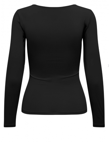 ONLEA L/S 2-WAY DEEP NECK TOP JRS NOOS