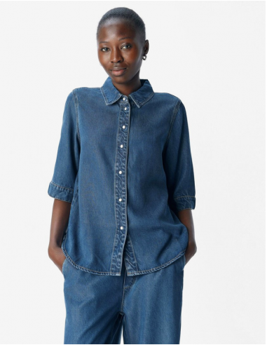 OBJFRAME 2/4 RE DENIM TOP NOOS