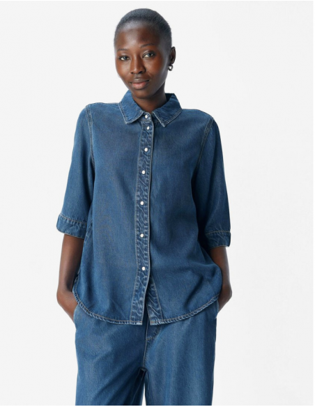 OBJFRAME 2/4 RE DENIM TOP NOOS