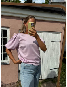 VIELLETTE 2/4 SATIN PUFF TOP 2