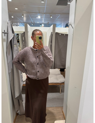 VMNOVAH LS O-NECK BUTTON CARDI