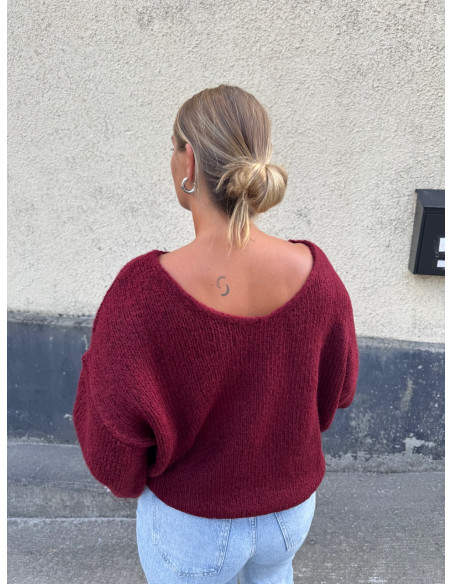 JDYDINEA L/S REVERSIBLE PULLOV. KNT