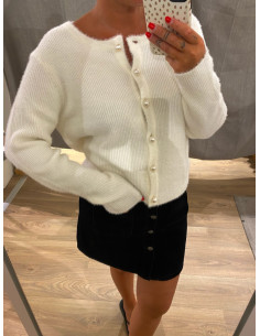 ONLPETRA LS PEARL O-NECK CARDI 2