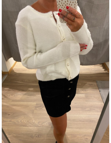 ONLPETRA LS PEARL O-NECK CARDI