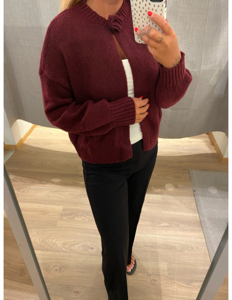 PCJELENA LS O-NECK KNIT CARDIGAN