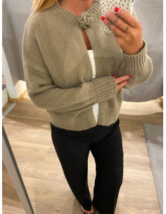 PCJELENA LS O-NECK KNIT CARDIGAN 2