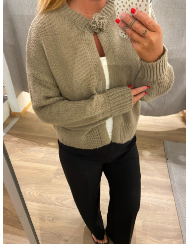 PCJELENA LS O-NECK KNIT CARDIGAN