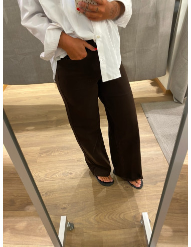 ONLMADISON BLUSH HW WIDE BOWN DNM