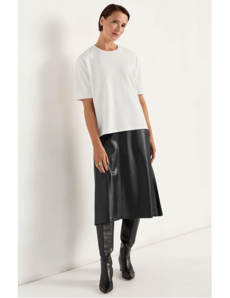 Caty flared PU skirt