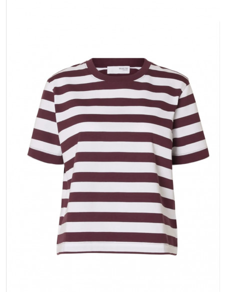 SLFESSENTIAL SS STRIPED BOXY TEE NOOS