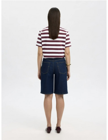 SLFESSENTIAL SS STRIPED BOXY TEE NOOS
