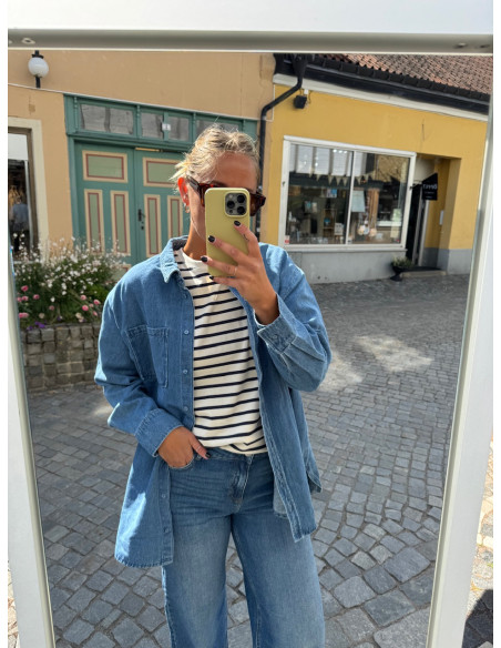 PCMAISIE LS DENIM SHIRT