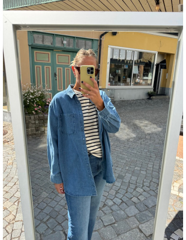 PCMAISIE LS DENIM SHIRT