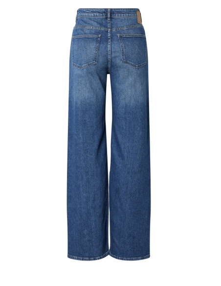 PCSILKE MW WIDE JEANS MB