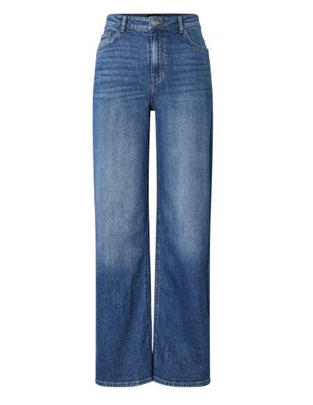 PCSILKE MW WIDE JEANS MB