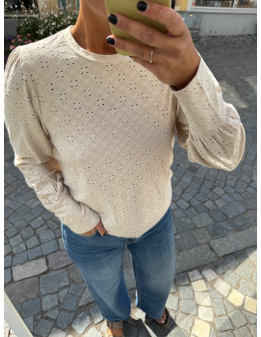 PCSILKE MW WIDE JEANS MB