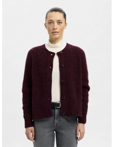 SLFLULU LS KNIT SHORT CARDIGAN