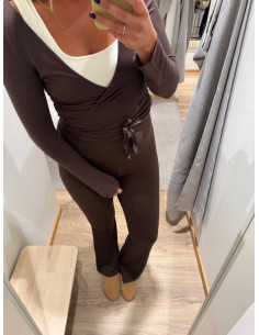 PCROYA BALLERINA LS WRAP TOP 2