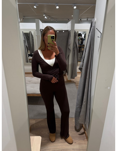 PCROYA BALLERINA LS WRAP TOP