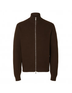 SLHDANE LS KNIT STRUCTURE FULL ZIP NOOS 2