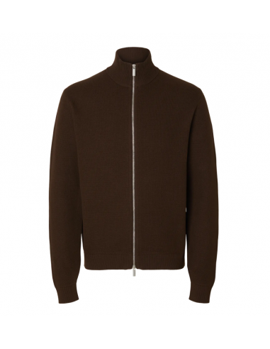 SLHDANE LS KNIT STRUCTURE FULL ZIP NOOS