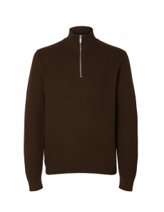 SLHDANE LS KNIT STRUCTURED HALF ZIP NOOS 2