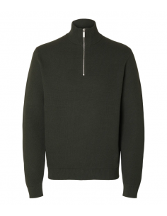 SLHDANE LS KNIT STRUCTURED HALF ZIP NOOS 2