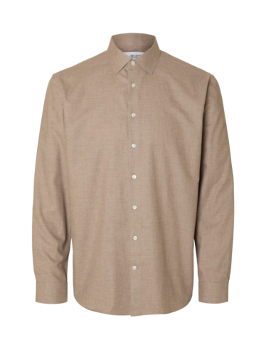 SLHREG-LEO HEATHER SHIRT LS