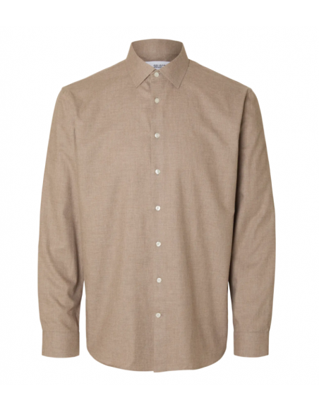 SLHREG-LEO HEATHER SHIRT LS